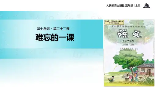 难忘的一课  PPT课件
