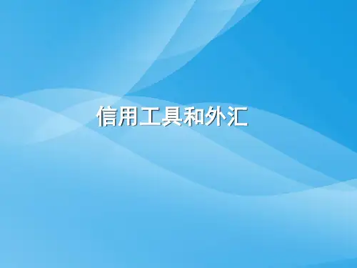 信用工具和外汇优质课件PPT