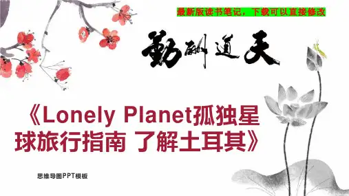 《Lonely Planet孤独星球旅行指南 了解土耳其》读书笔记思维导图PPT模板下载