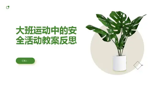 大班运动中的安全活动教案反思