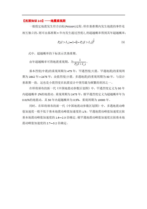 地震重现期