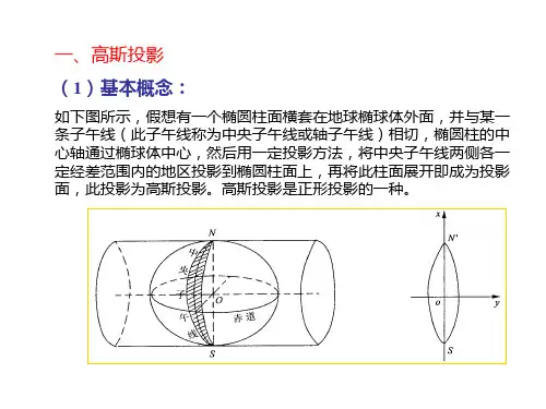 第六讲高斯投影与地图投影的判别