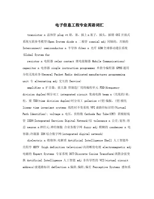电子信息工程专业英语词汇.doc