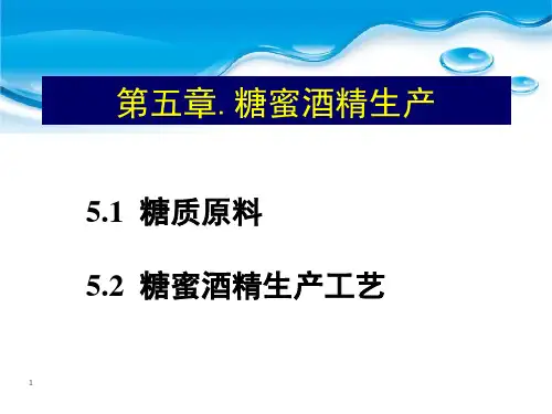糖蜜酒精生产技术
