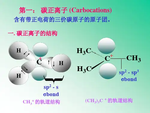 第三章有机化学中的活性中间体ppt课件