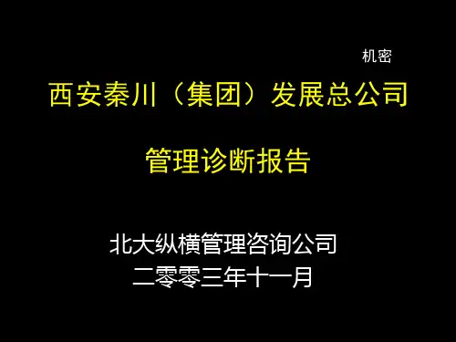 北大纵横-—西安秦川—管理诊断-1103