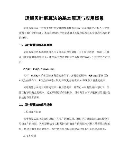 理解贝叶斯算法的基本原理与应用场景