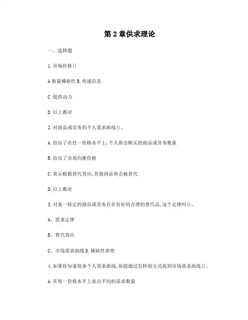 供求理论