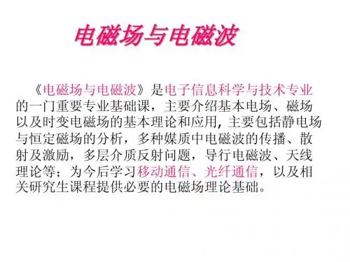 电磁场与电磁波CAI课件第一章