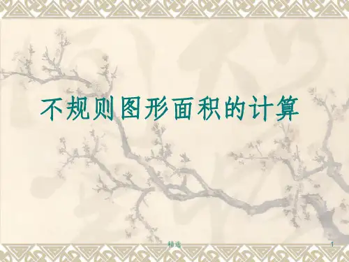 不规则图形面积的计算