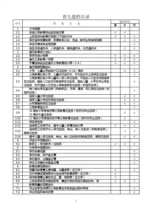 义教新表册