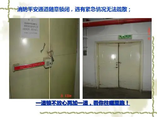 常见消防安全隐患图片PPT课件