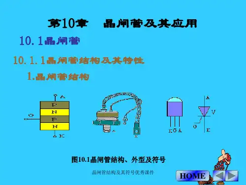 晶闸管结构及其符号优秀课件