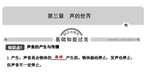 02中考物理基础内容备战：第三章声的世界