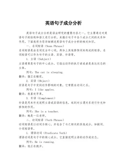 英语句子成分分析
