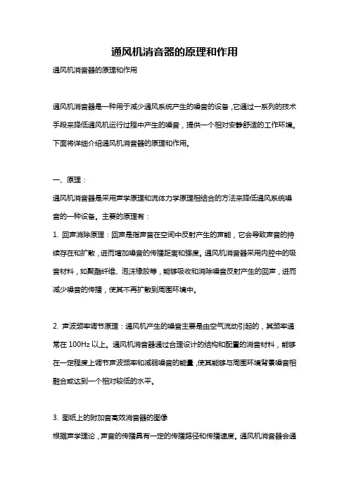 通风机消音器的原理和作用