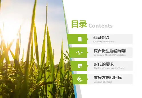 环保农业生物水处理项目介绍课件PPT