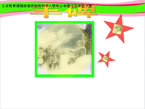 《丰碑》ppt精致获奖课件