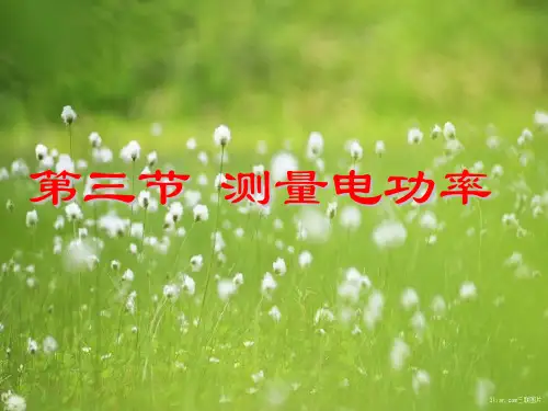 测量电功率1PPT课件