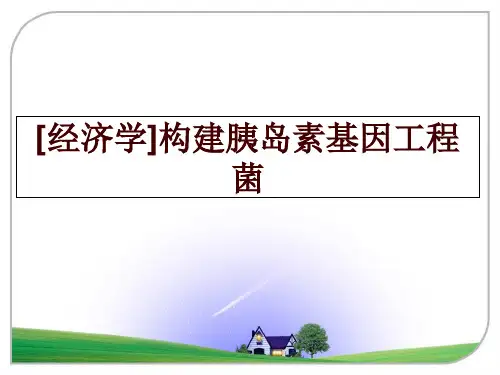 最新[经济学]构建胰岛素基因工程菌幻灯片课件