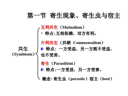 人体寄生虫概述教程文件