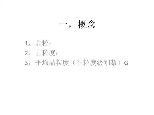 晶粒度讲解12.6.27