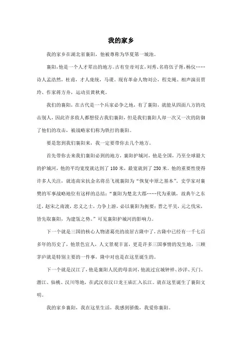 我的家乡_小学六年级作文600字_4