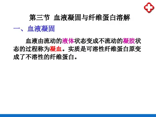 血液—血液凝固与纤维蛋白溶解(生理学课件)