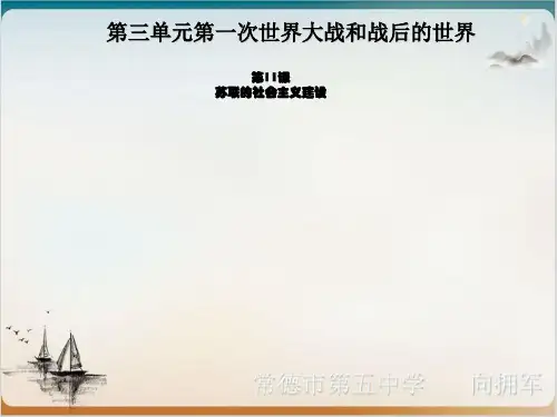 《苏联的社会主义建设》ppt课件1