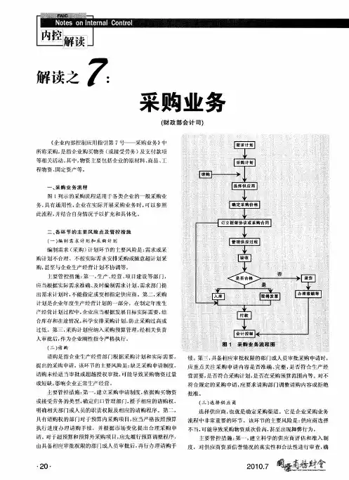 解读之7：采购业务