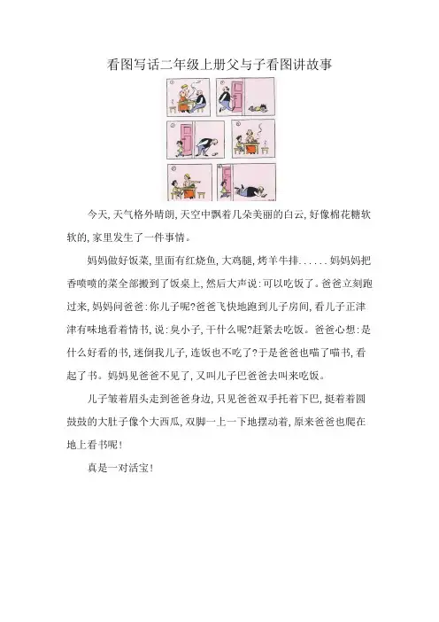 看图写话二年级上册父与子看图讲故事