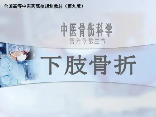 中医骨伤科学下肢骨折PPT模板