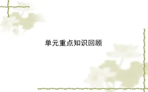 新人教版选修6高中英语单元重点知识回顾05课件 
