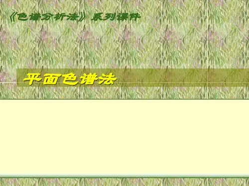 色谱分析 平面色谱法