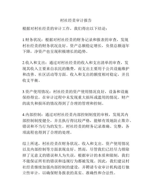 村社经责审计报告