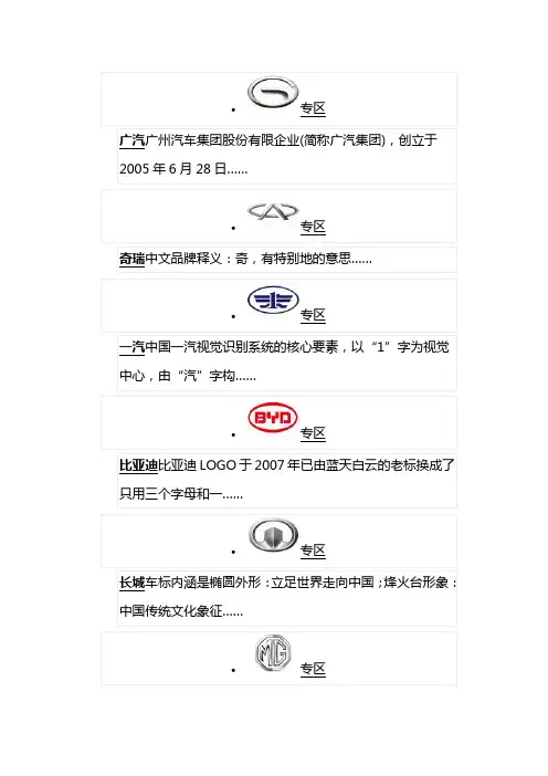 (最新经营)各种汽车标志