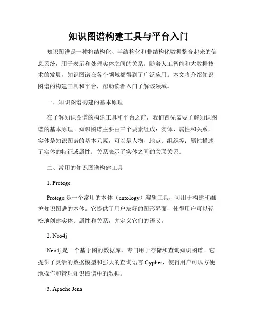 知识图谱构建工具与平台入门
