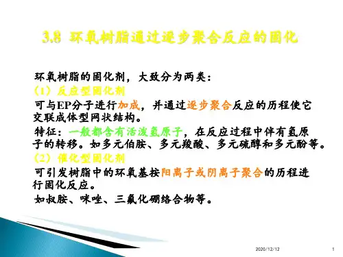 环氧树脂的固化 ppt课件