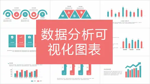时尚创意数据分析可视化图表集PPT模板