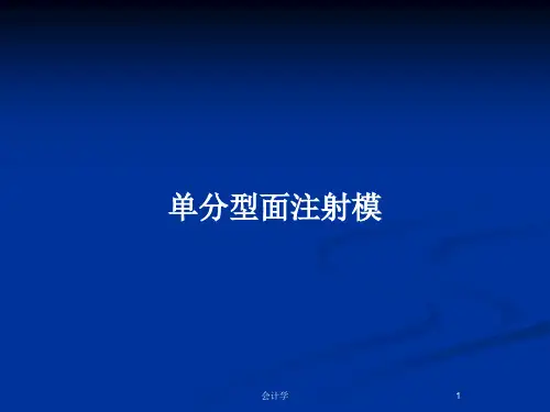 单分型面注射模PPT教案