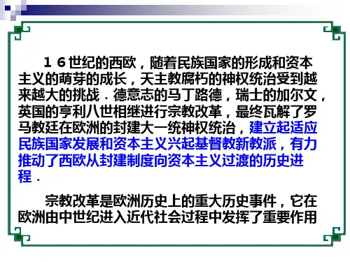 欧洲宗教改革