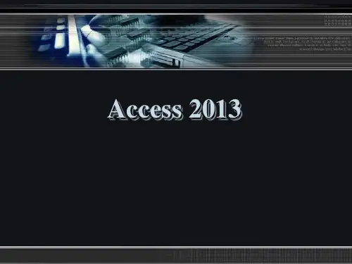Access概述