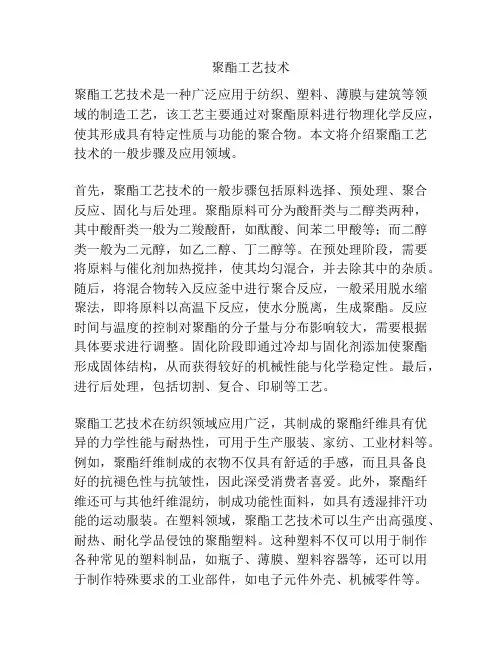 聚酯工艺技术