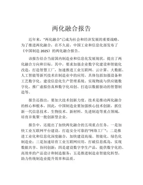两化融合报告
