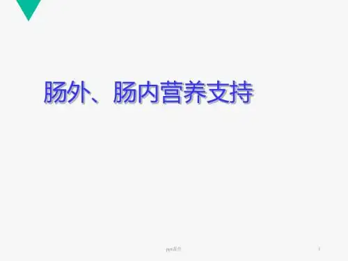 肠外、肠内营养支持  ppt课件