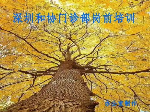 和协门诊部岗前培训