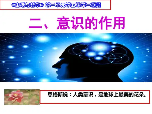 新人教版_高中政治意识的作用精品推荐PPT