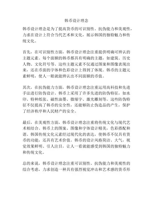 韩币设计理念
