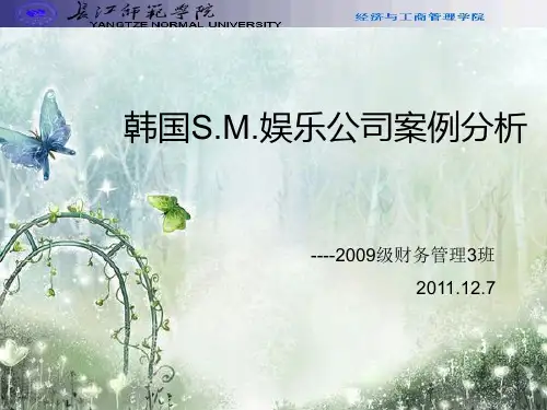 韩国SM娱乐公司财务管理案例分析