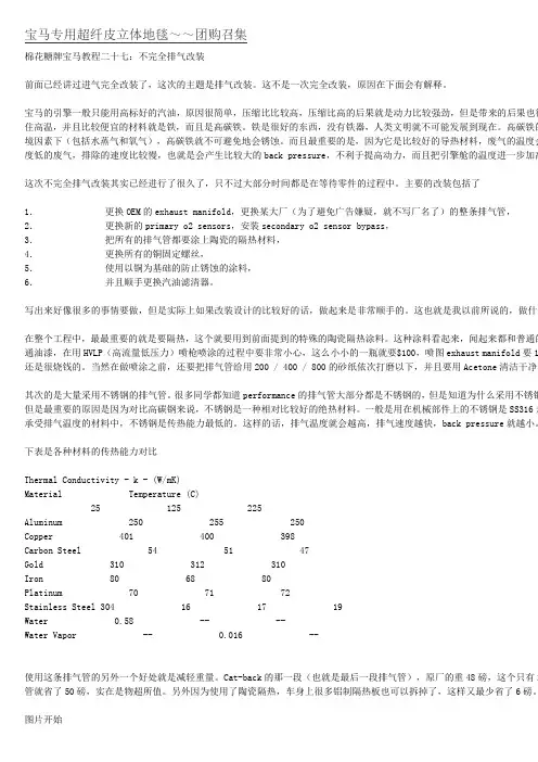 宝马排气改装